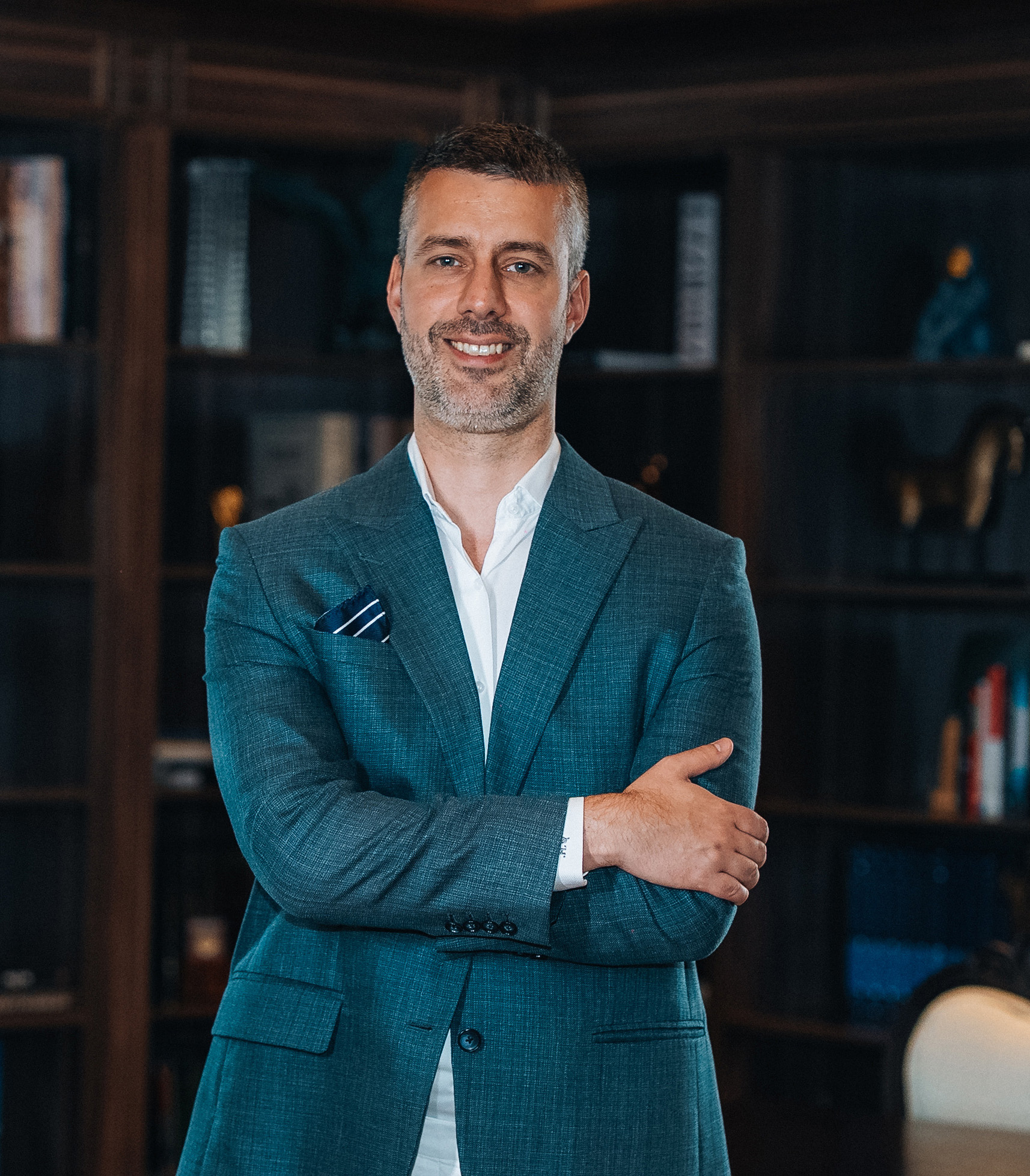 Consultant portrait in listening room